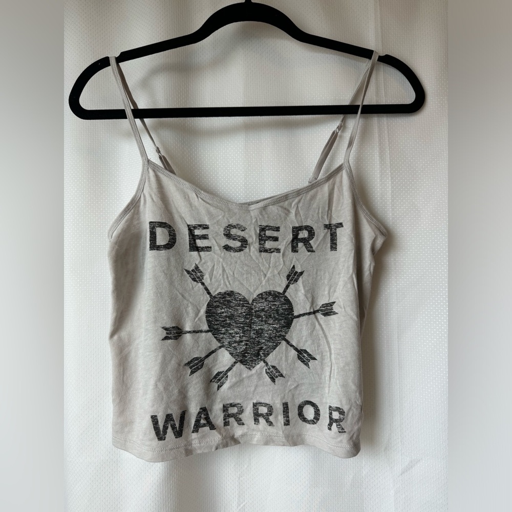 Express | Laced Back Cropped Tank Top | size Small